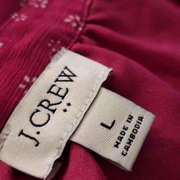 J Crew Size L Short Sleeve Button Up Shirt - Picture 3 of 11